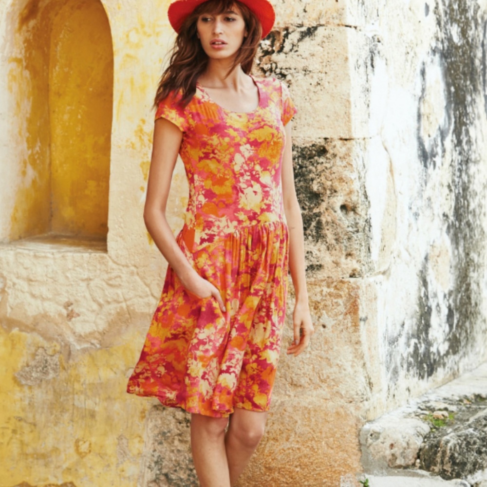 Peruvian Connections Mai Tai sundress Medium - Picture 2 of 7
